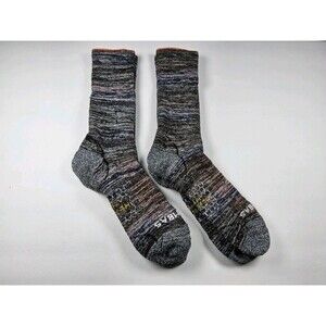 Bombas Hex Tec Hike Hiking Stripe Calf Socks Lot Of 2 Pairs Size L